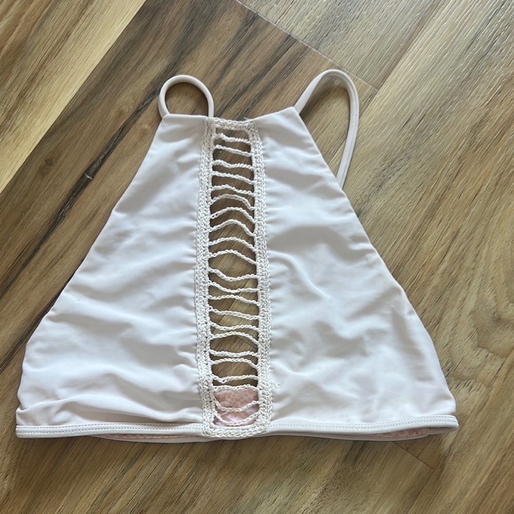 Acacia Swimwear Bikini Top in Light Pink